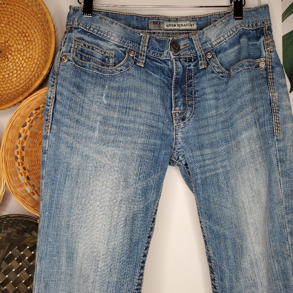 BKE Aiden Straight Leg Men's Jeans Long Tall - Picture 2 of 7